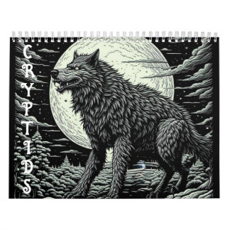 Calendrier Cryptids Bigfoot, Chupacabra, Mothman, Yeti