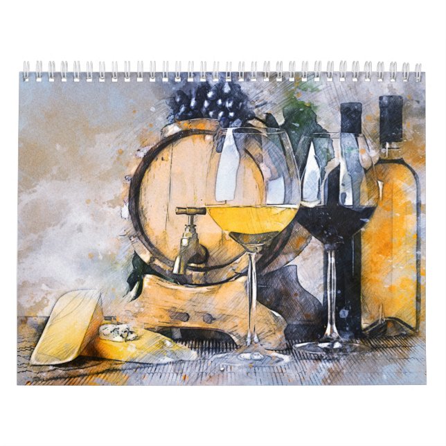 Calendrier Cuisine Café Épices Alimentation Vin Artiste Calen (Protection)