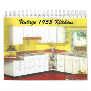 Calendrier Cuisines vintages de 1955 - Décor classique des a