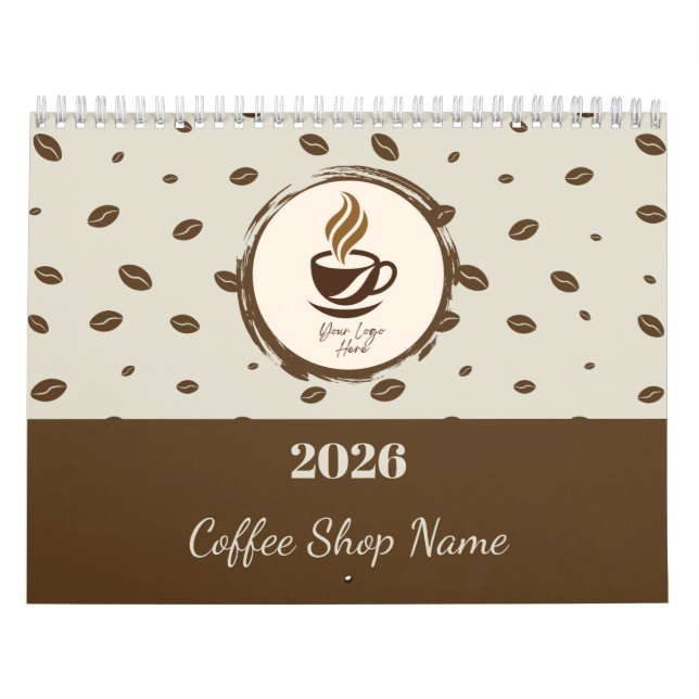 Calendrier Custom Coffee Shop Calendar 2026 ,Personalized Bus (Protection)