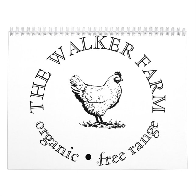 Calendrier Custom Farm Business Promotional Logo  (Protection)