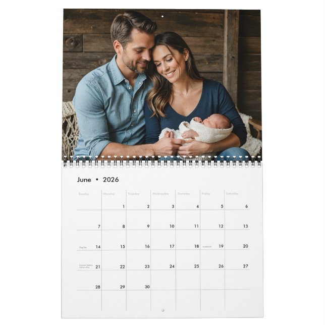 Calendrier Custom Photo Calendar – Full-Page Monthly Photos,  (Jun 2026)