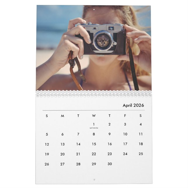 Calendrier Custom Photo Calendar - New Years Gift Personalize (Apr 2026)