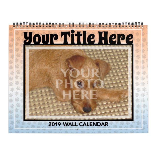 Calendrier Customisez votre propre animal familier de chien (Protection)