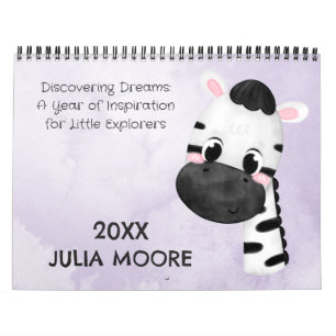 Calendrier Cute Aquarelle Animaux Inspiration