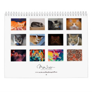 Calendrier Cute Cats Photo Art Design 2023 Mensuel