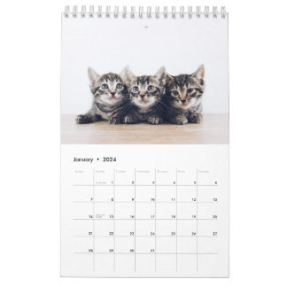Calendrier Cute Créer Votre Propre Chat Photo Animal