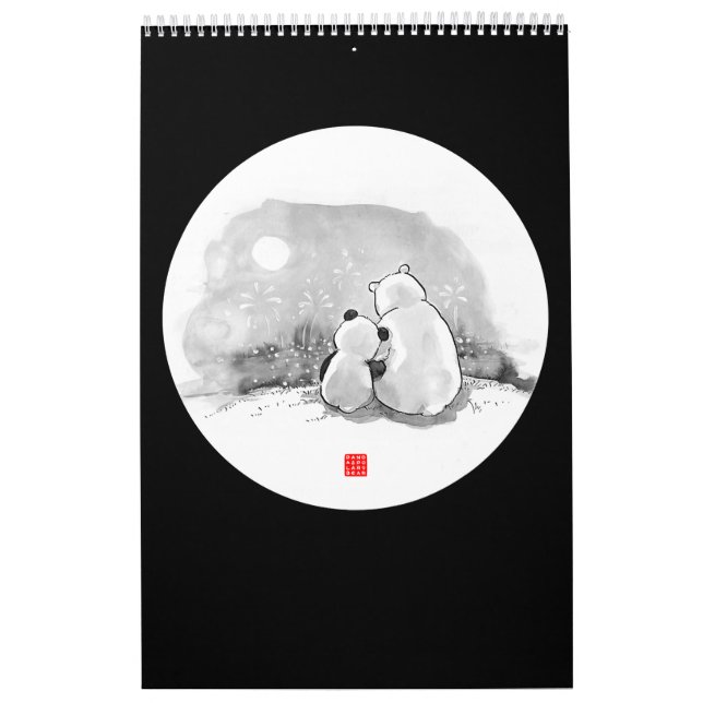 Calendrier Cute Panda Et Amoureux des animaux Ours Polaire (Protection)