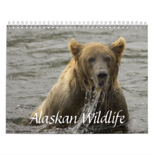 Calendrier d'Alaska de faune
