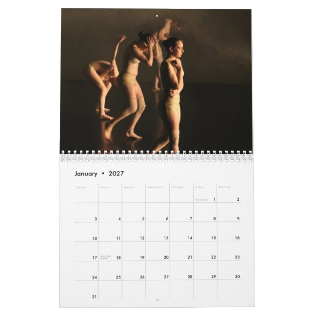 Calendrier d'Alchemy Dance Company (Jan 2027)