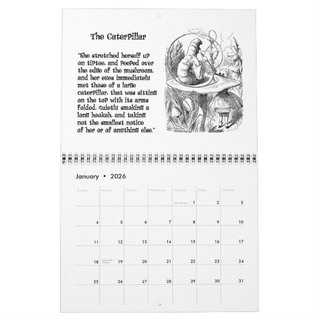 Calendrier d'Alice 2007 (Jan 2026)