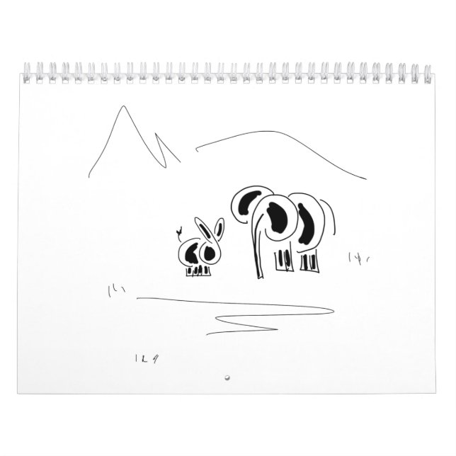 calendrier d'âne et d'éléphant (Protection)