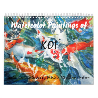 Calendrier d'aquarelle de PMACarlson Koi