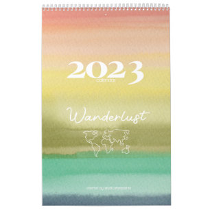 Calendrier d'aquarelle exclusive 2023