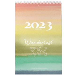 Calendrier d'aquarelle exclusive 2023