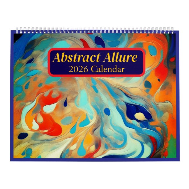 Calendrier d'art Abstrait Allure 2026 (Protection)