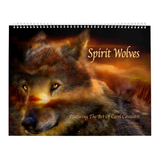 Calendrier d'art de loups d'esprit (Protection)