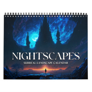 Calendrier d'art de paysages surréalistes Nightsca