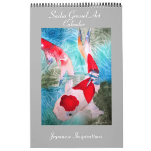 Calendrier d'art de style japonais par Sacha