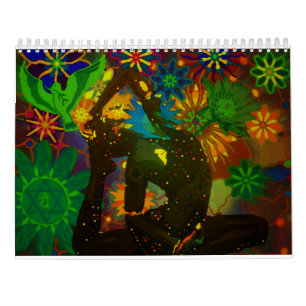 Calendrier d'art de yoga par Karmym pour 2016