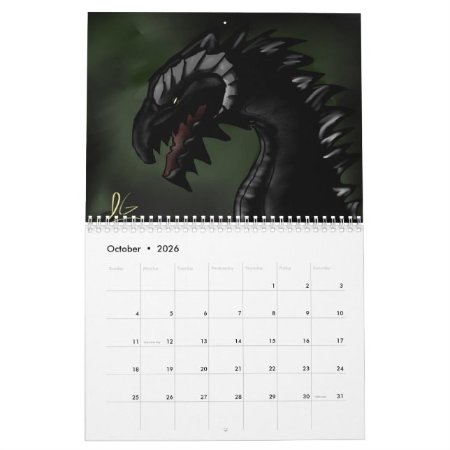 Calendrier d'art Dragon Ultime (Oct 2026)