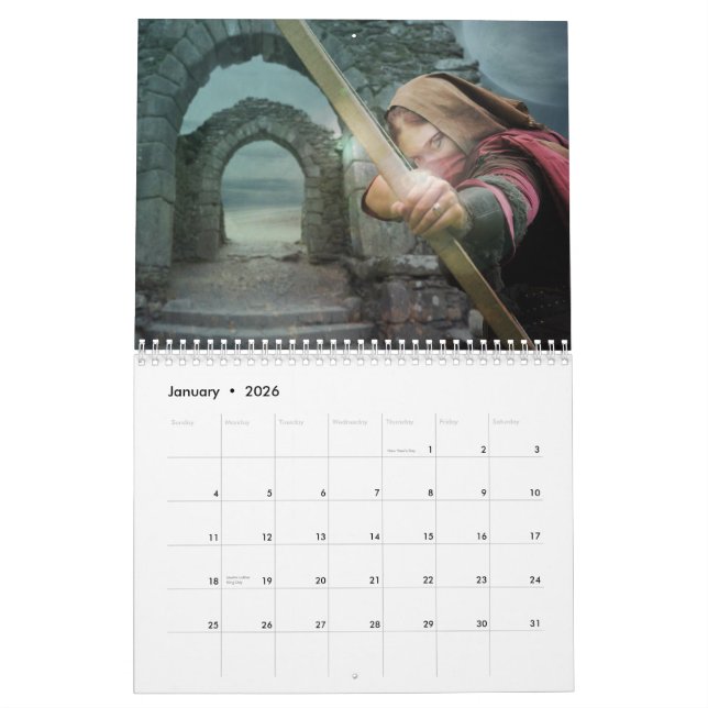 Calendrier d'art fantastique et magique (Jan 2026)