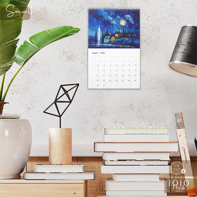 Calendrier d'art impasto coloré (Colorful Impasto Art Calendar_Small)