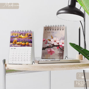 Calendrier d'art impasto coloré