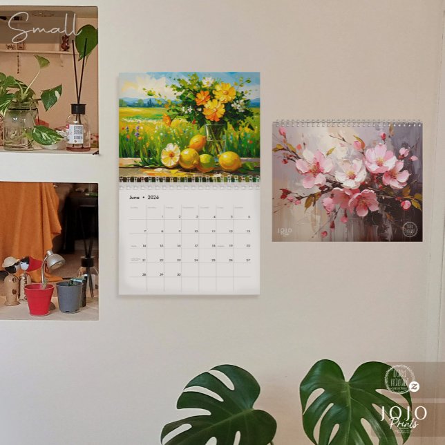 Calendrier d'art Impasto Vibrant 2026 (Vibrant Impasto Art Calendar 2026-Small)
