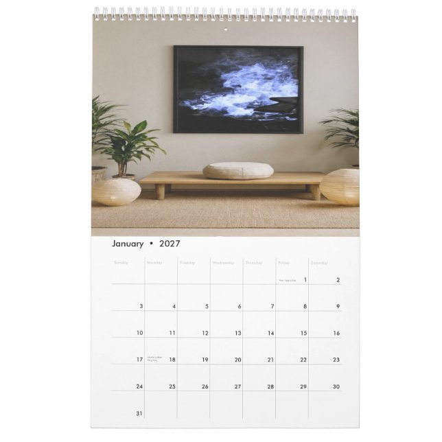 Calendrier d'art méditatif (Jan 2027)