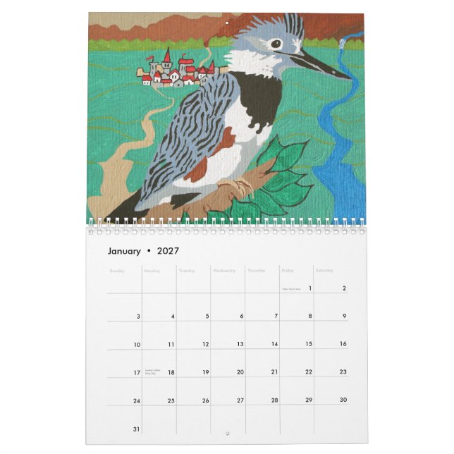 Calendrier d'art populaire (Jan 2027)