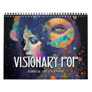 Calendrier d'art surréaliste pop visionnaire 2027