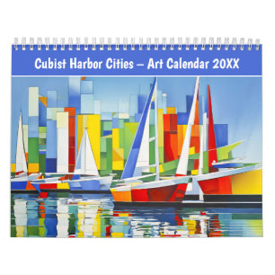 Calendrier d'art Villes portuaires cubistes