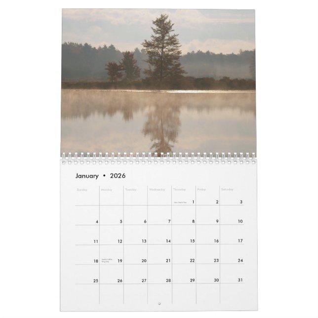 Calendrier Davantage de vagabondage (Jan 2026)