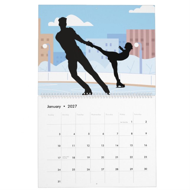 Calendrier de 12 mois (Jan 2027)