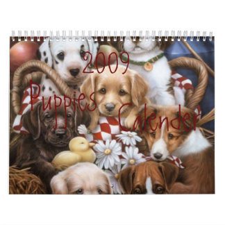 Calendrier de 2009 chiots
