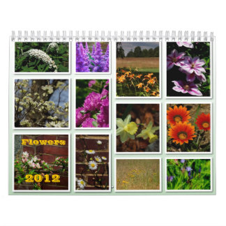 Calendrier de 2012 fleurs