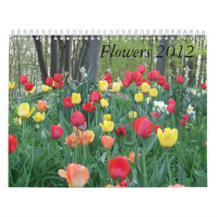 Calendrier de 2012 fleurs
