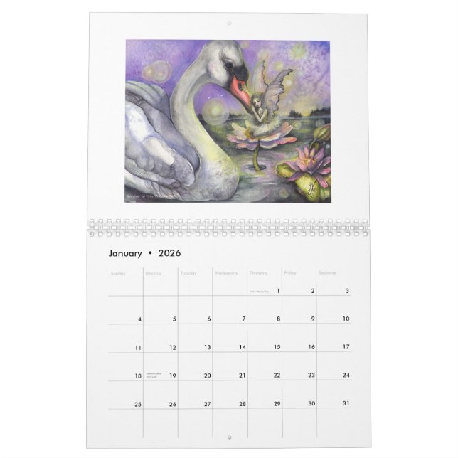 Calendrier de 2015 fées par le Hogan d'Erin (Jan 2026)