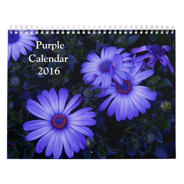 Calendrier de 2016 pourpres (Protection)