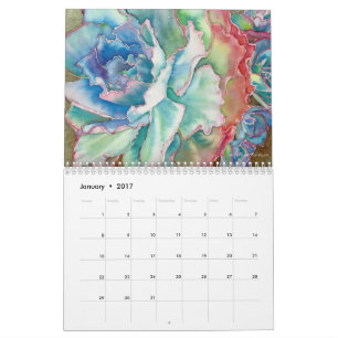 Calendrier de 2017 Succulent