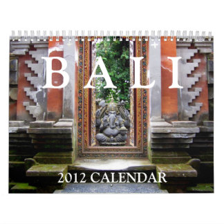 Calendrier de Bali 2012