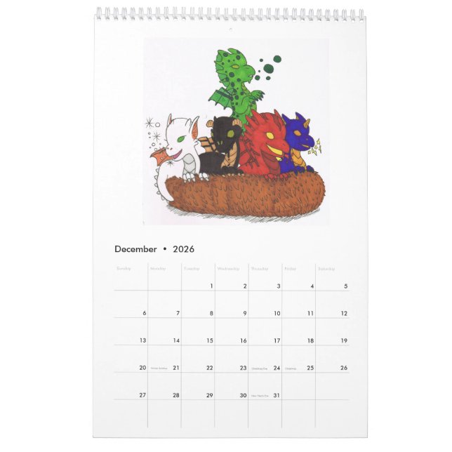 Calendrier de Beasties de bébé (Dec 2026)