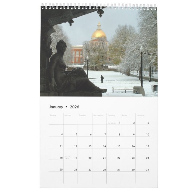 Calendrier de Boston - 2012 (Jan 2026)