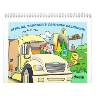 CALENDRIER DE CAMIONNAGE DE BANDE DESSINÉE