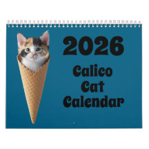 Calendrier de chat calico