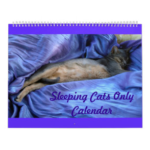 Calendrier de chats de sommeil