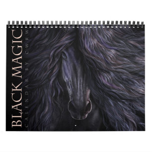 Calendrier de cheval de magie noire
