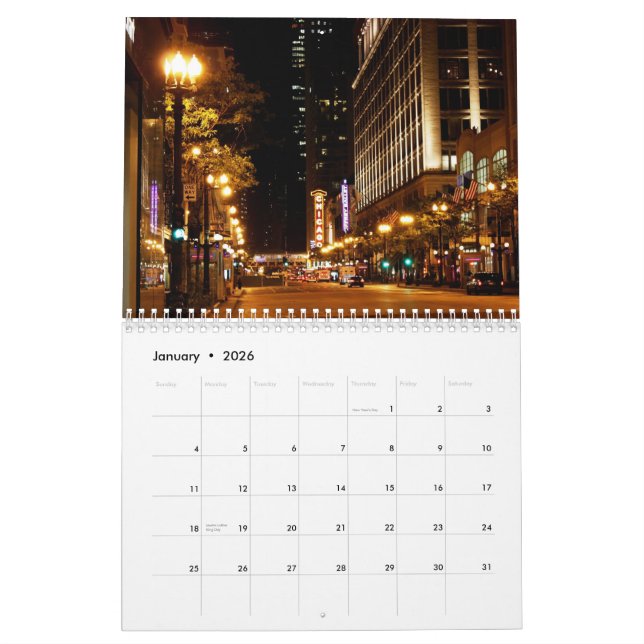 Calendrier de Chicago 2015 (Jan 2026)