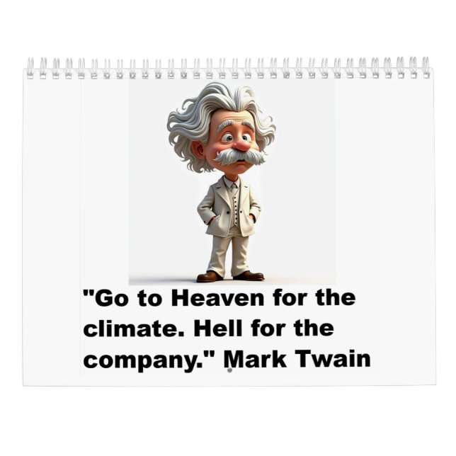 calendrier de citations de Mark Twain (Dos)